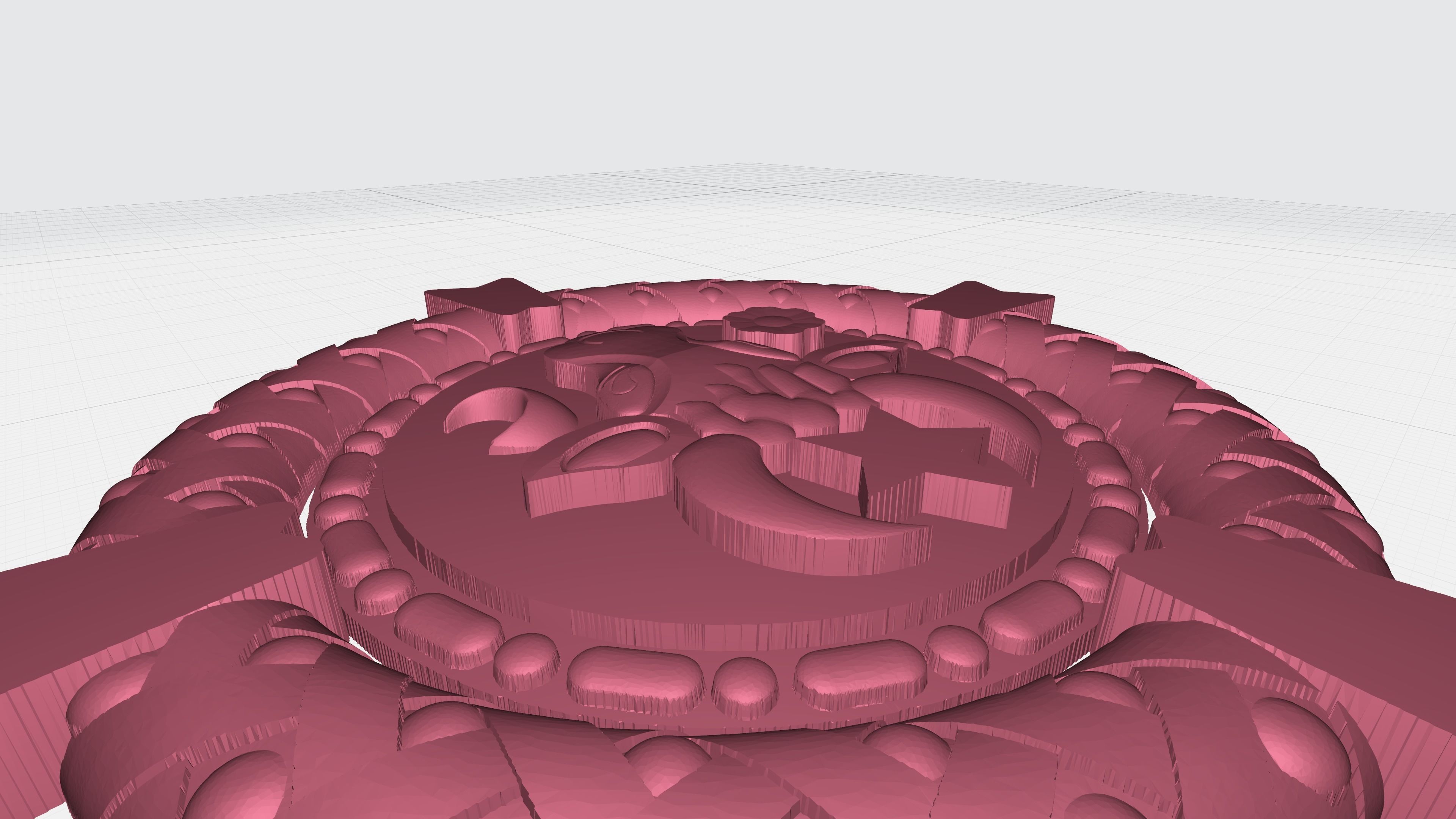 Old Moldavia Church Emblem 3D model_2