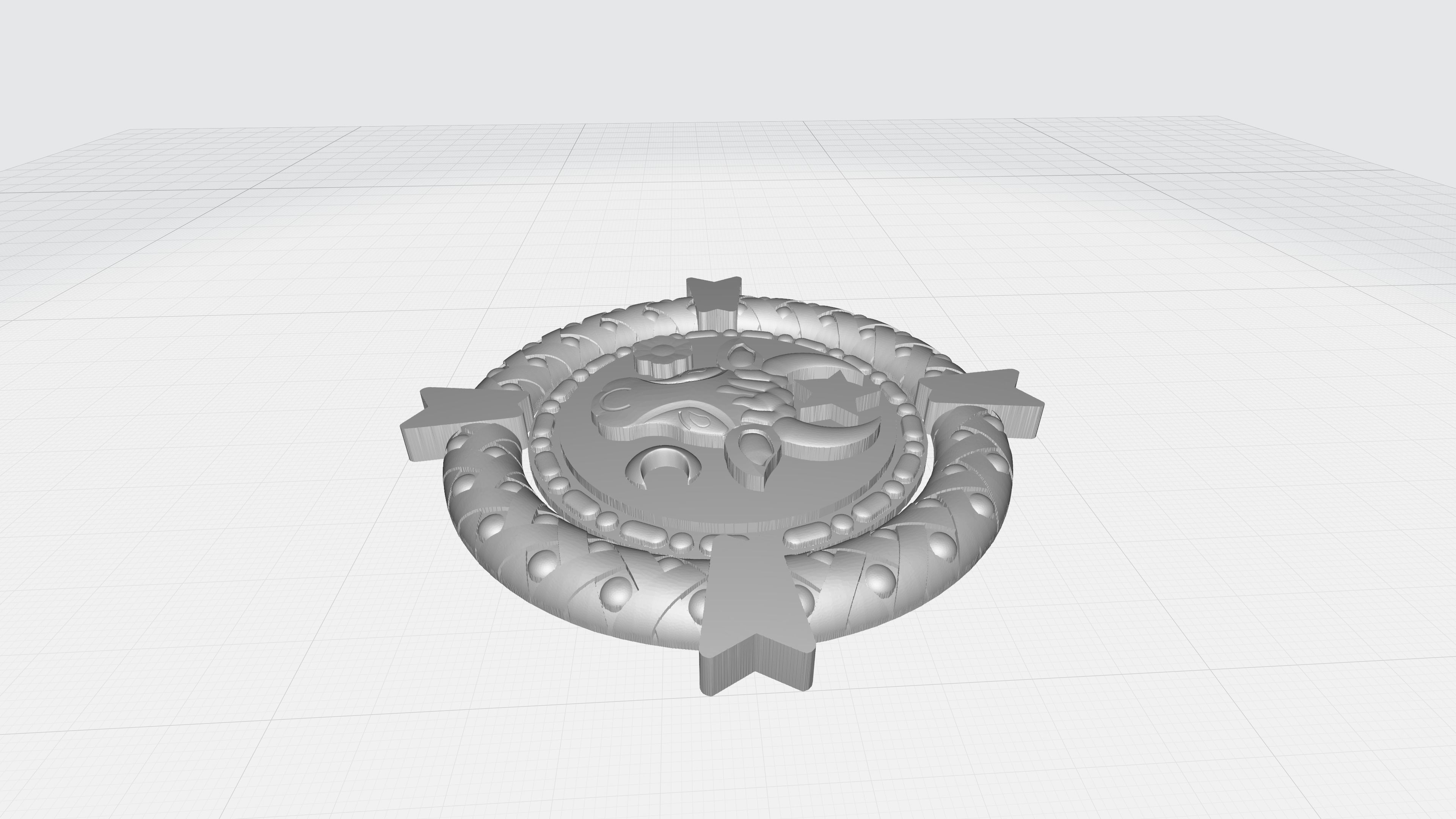 Old Moldavia Church Emblem 3D model_1