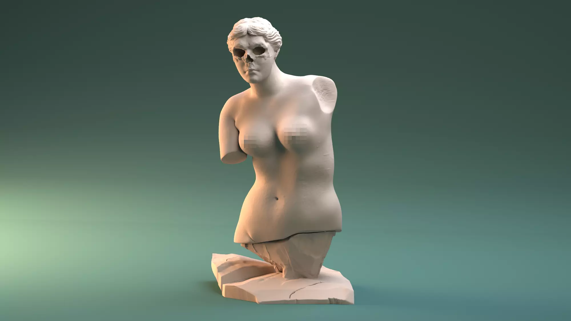 venus the milo statue - STL - 3D Print 3D print model 3D print model_0