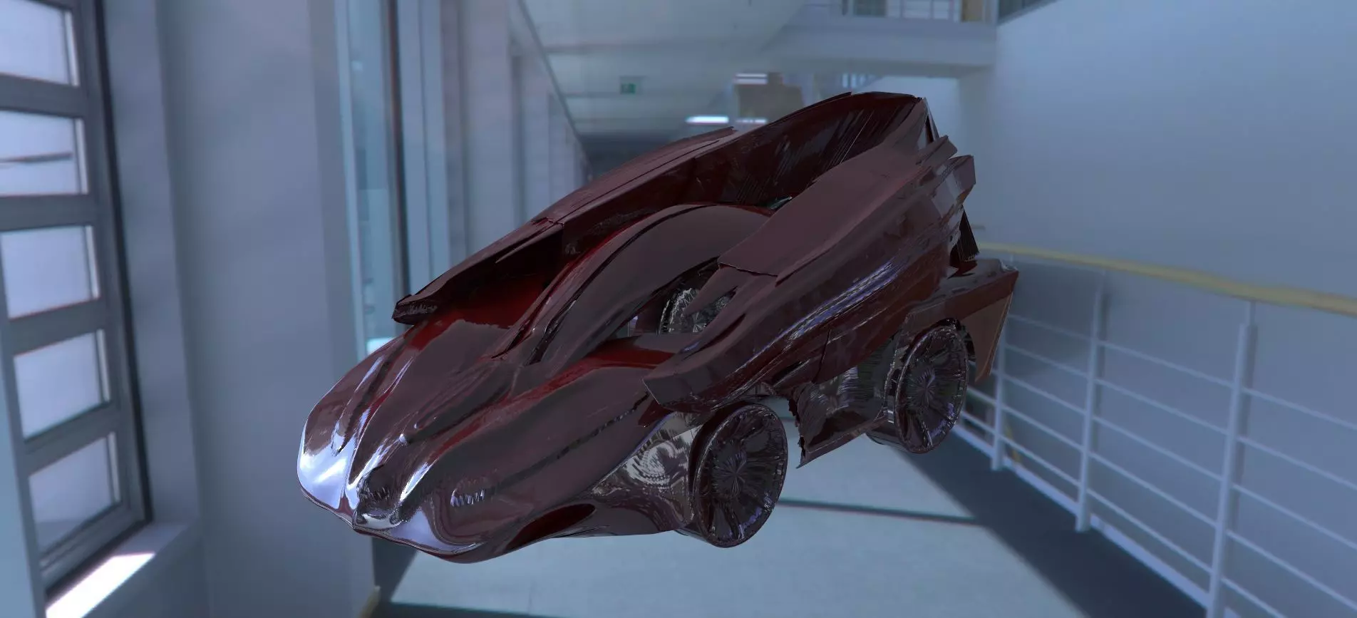 Future Car 3D model_0