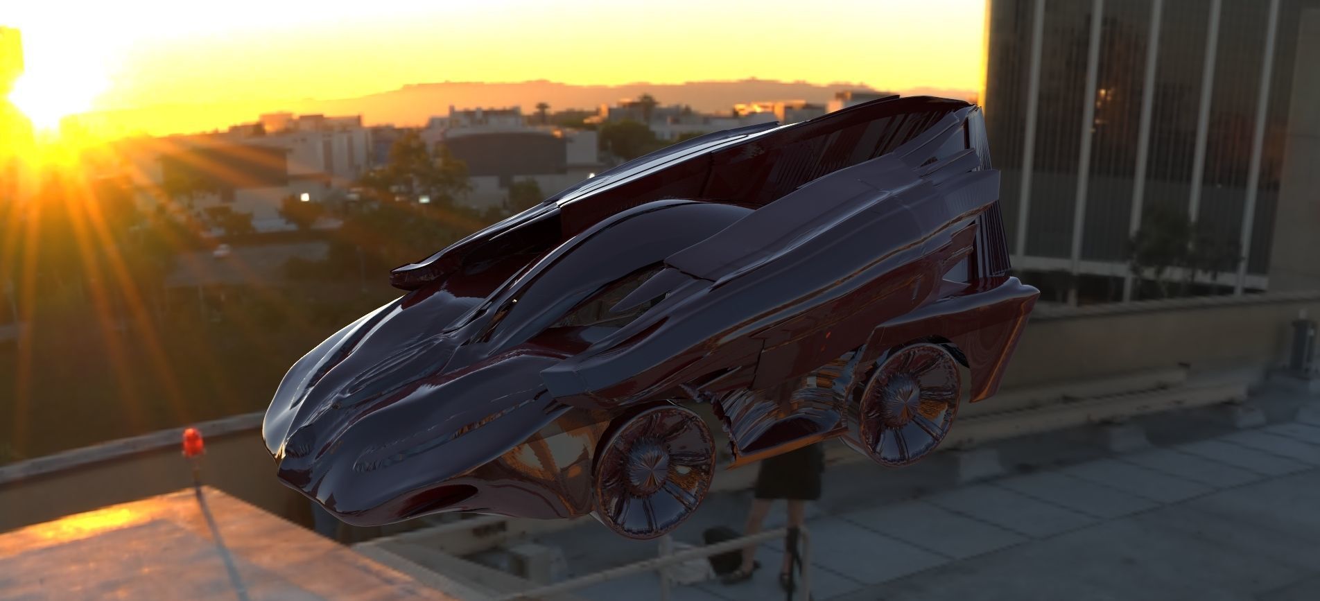 Future Car 3D model_1