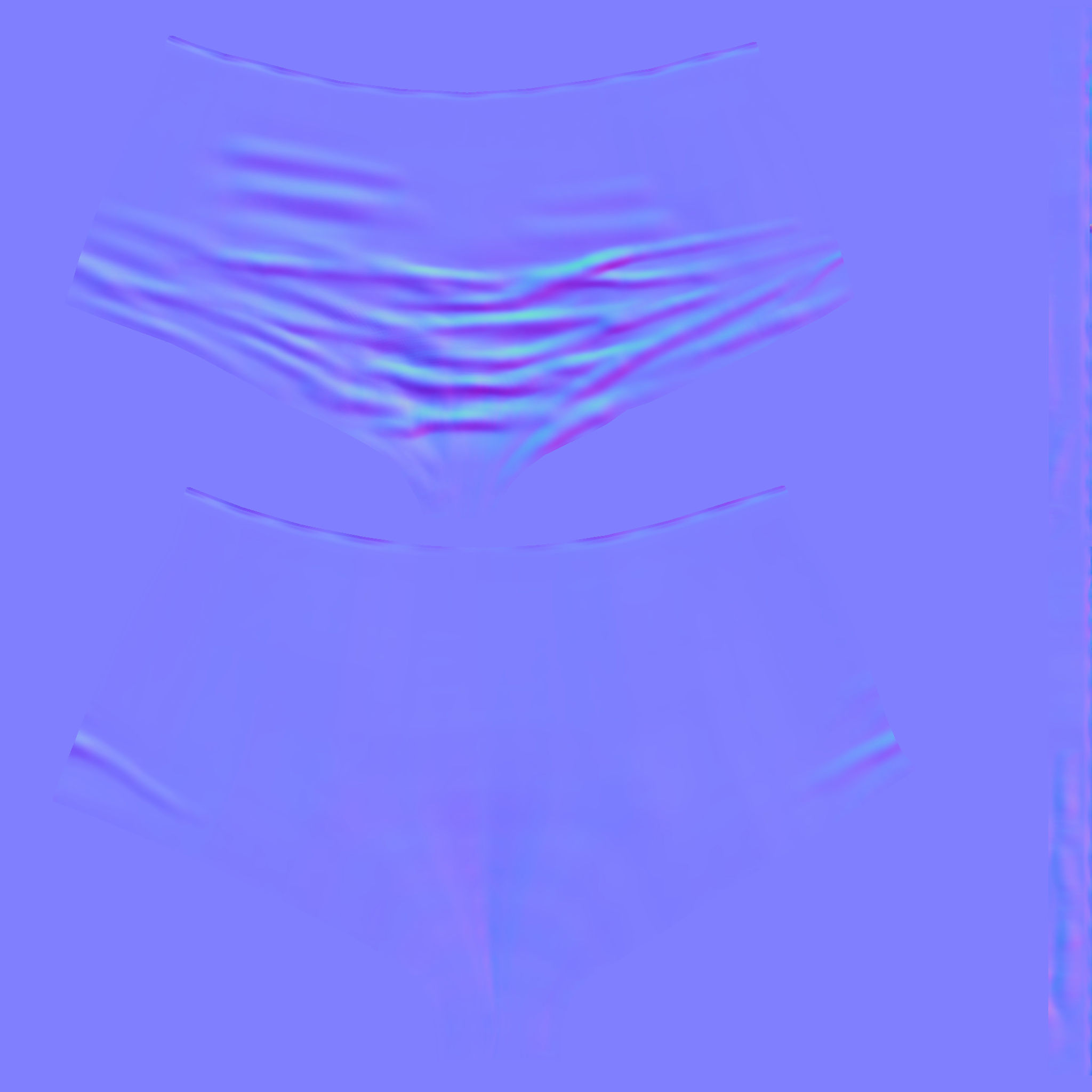 Lace Edge Mini Shorts Low-poly 3D model_5