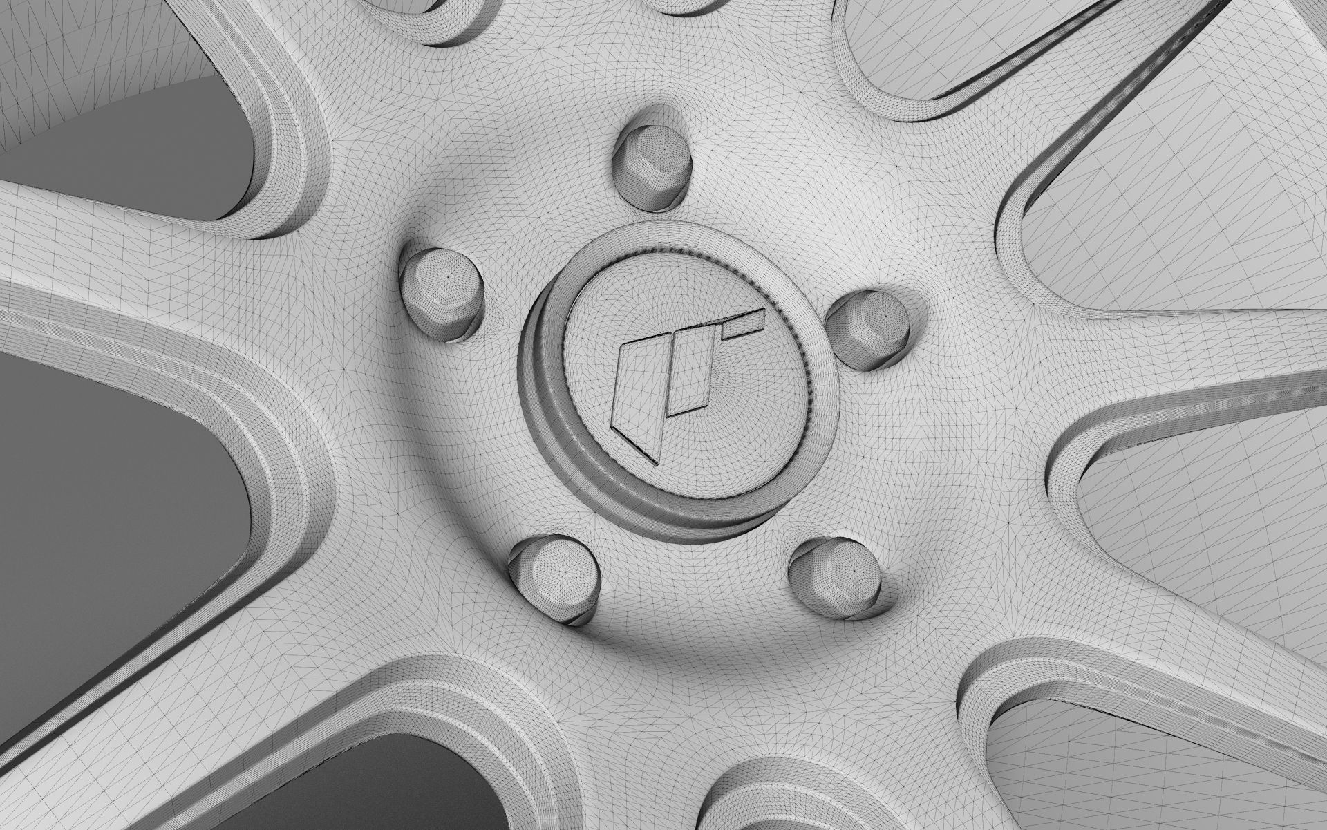 Japan Racing JR11 wheel silver 3D model 3D print model_7