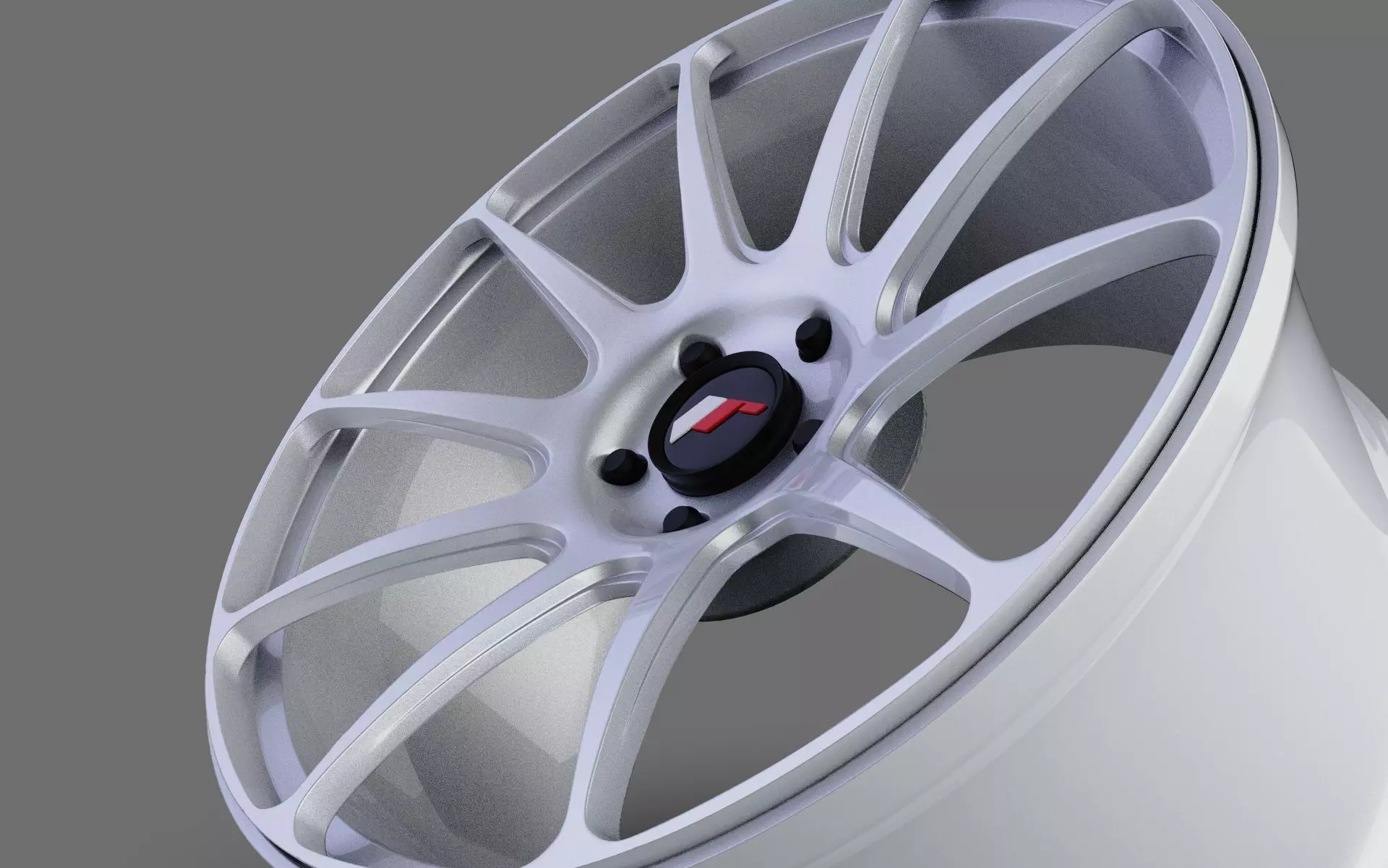 Japan Racing JR11 wheel silver 3D model 3D print model_0