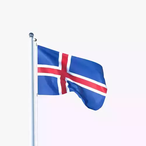 Animated Flag of Iceland