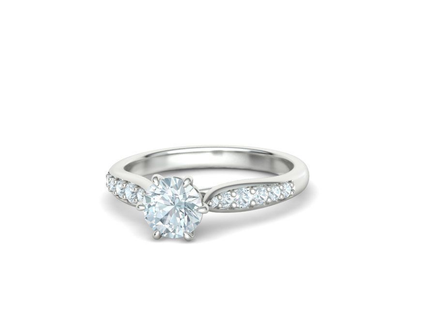 1ct Engagement Ring Own design Solitaire Ring 3dmodel 3D print model_11