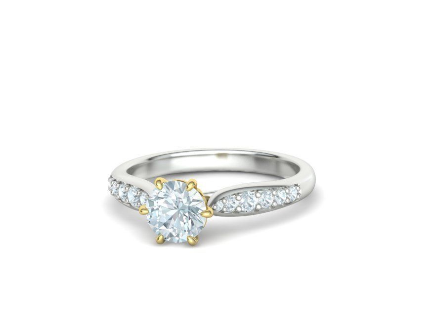 1ct Engagement Ring Own design Solitaire Ring 3dmodel 3D print model_13