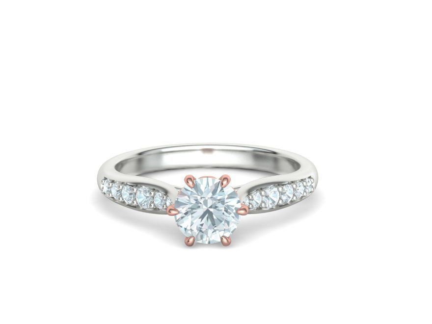 1ct Engagement Ring Own design Solitaire Ring 3dmodel 3D print model_19