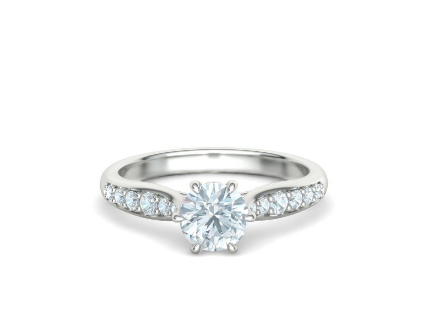1ct Engagement Ring Own design Solitaire Ring 3dmodel 3D print model_18