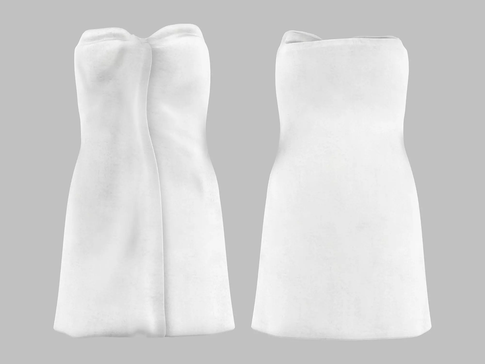 Wrapped Body Around Bath Towel Low-poly 3D model