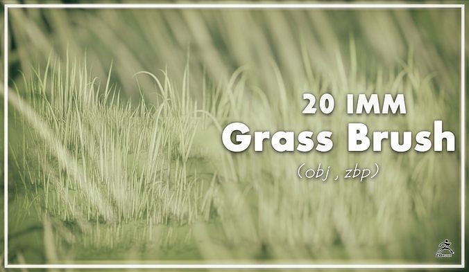 Grass Brush IMM - Obj 3D model