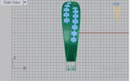 Twisted Ring  278 3D print model_4