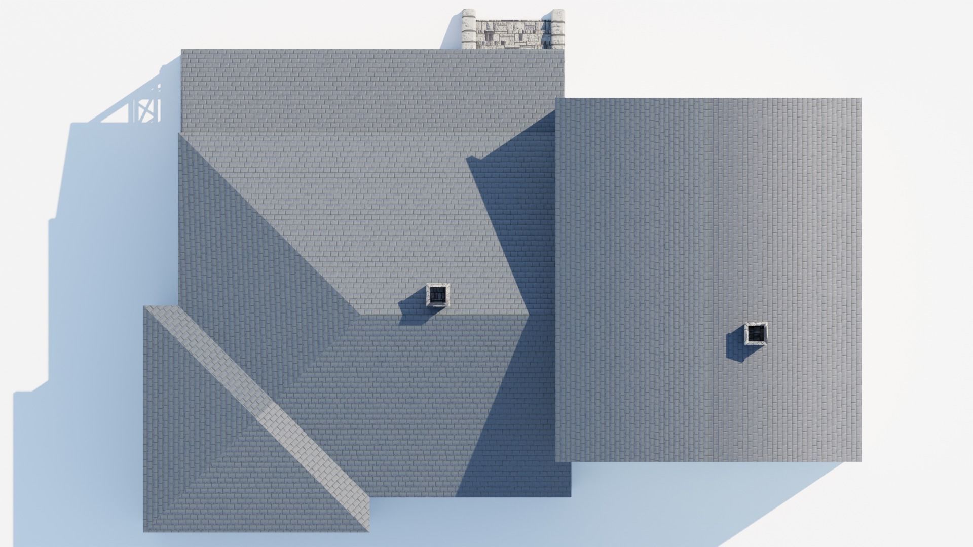 Enterable house Low-poly 3D model_14