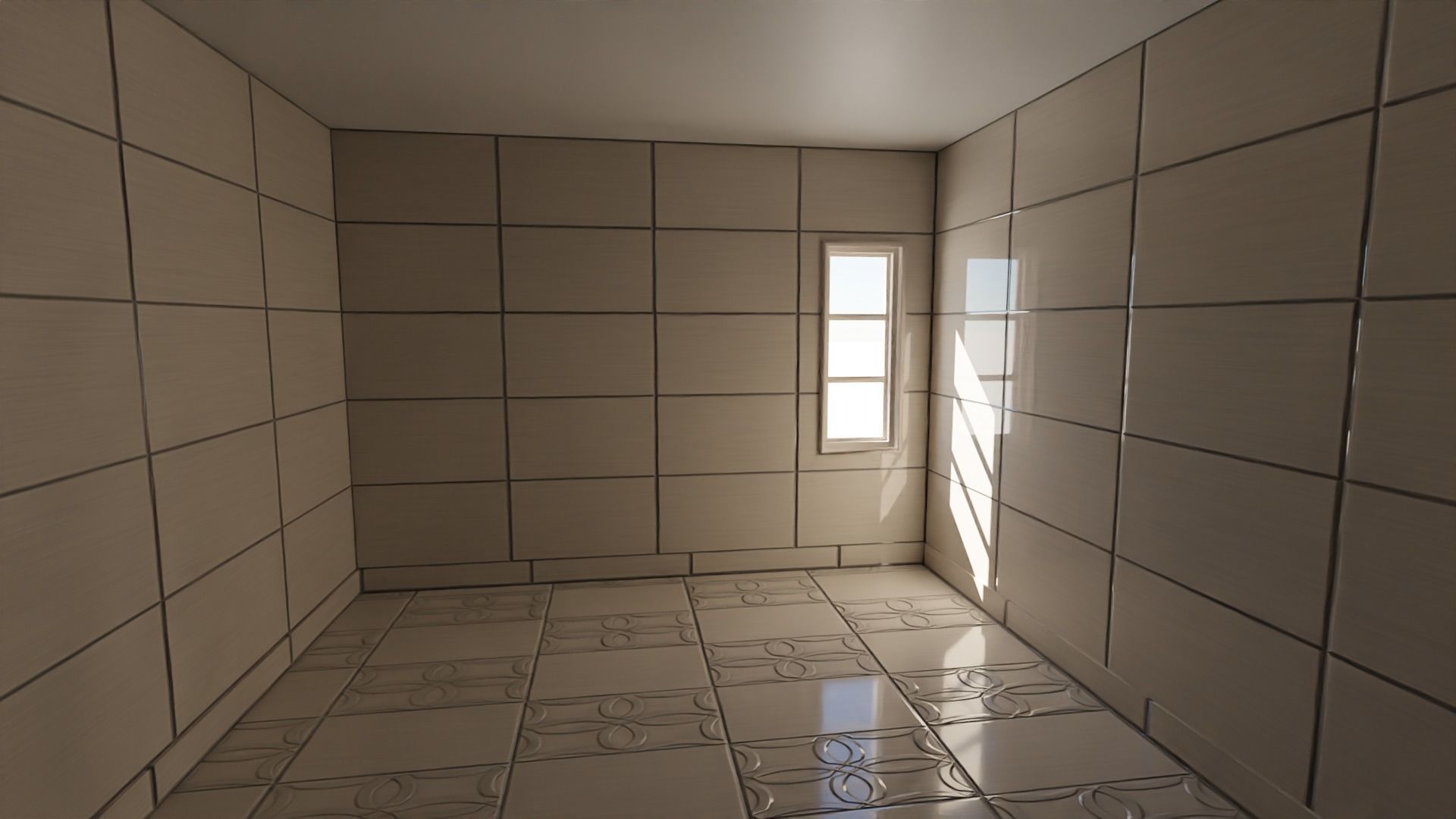 Enterable house Low-poly 3D model_9