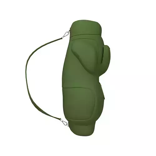 Backpack green cartoon