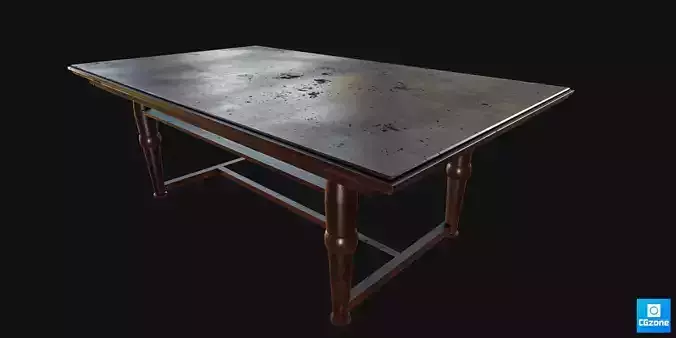 old Table Low-poly 3D model