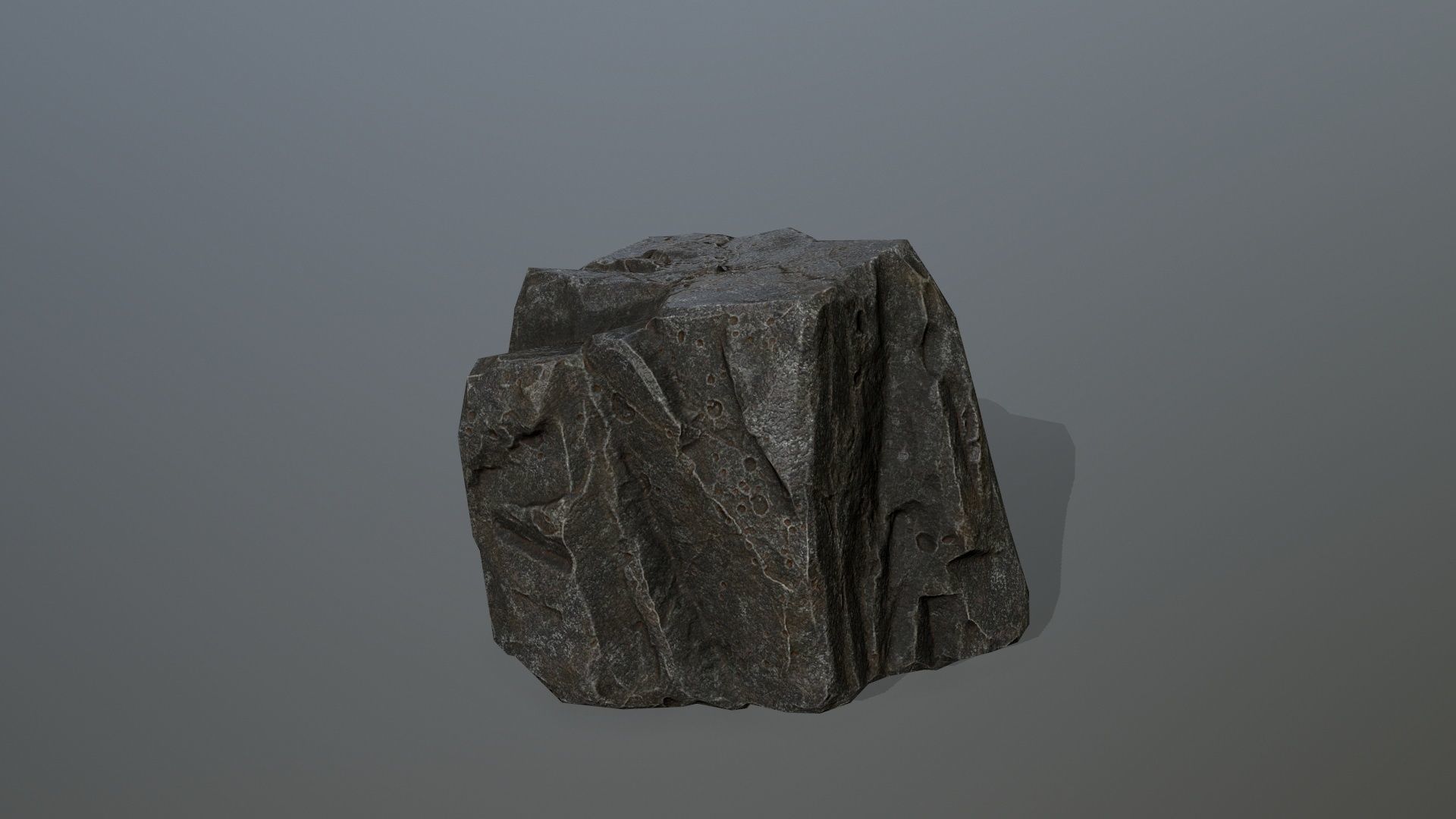 Rock Set Low-poly 3D model_10