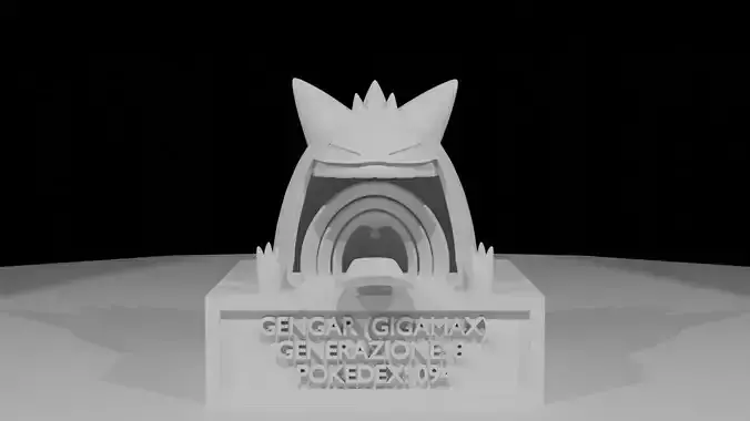 GENGAR GIGAMAX pokemon for animation or print 3D model