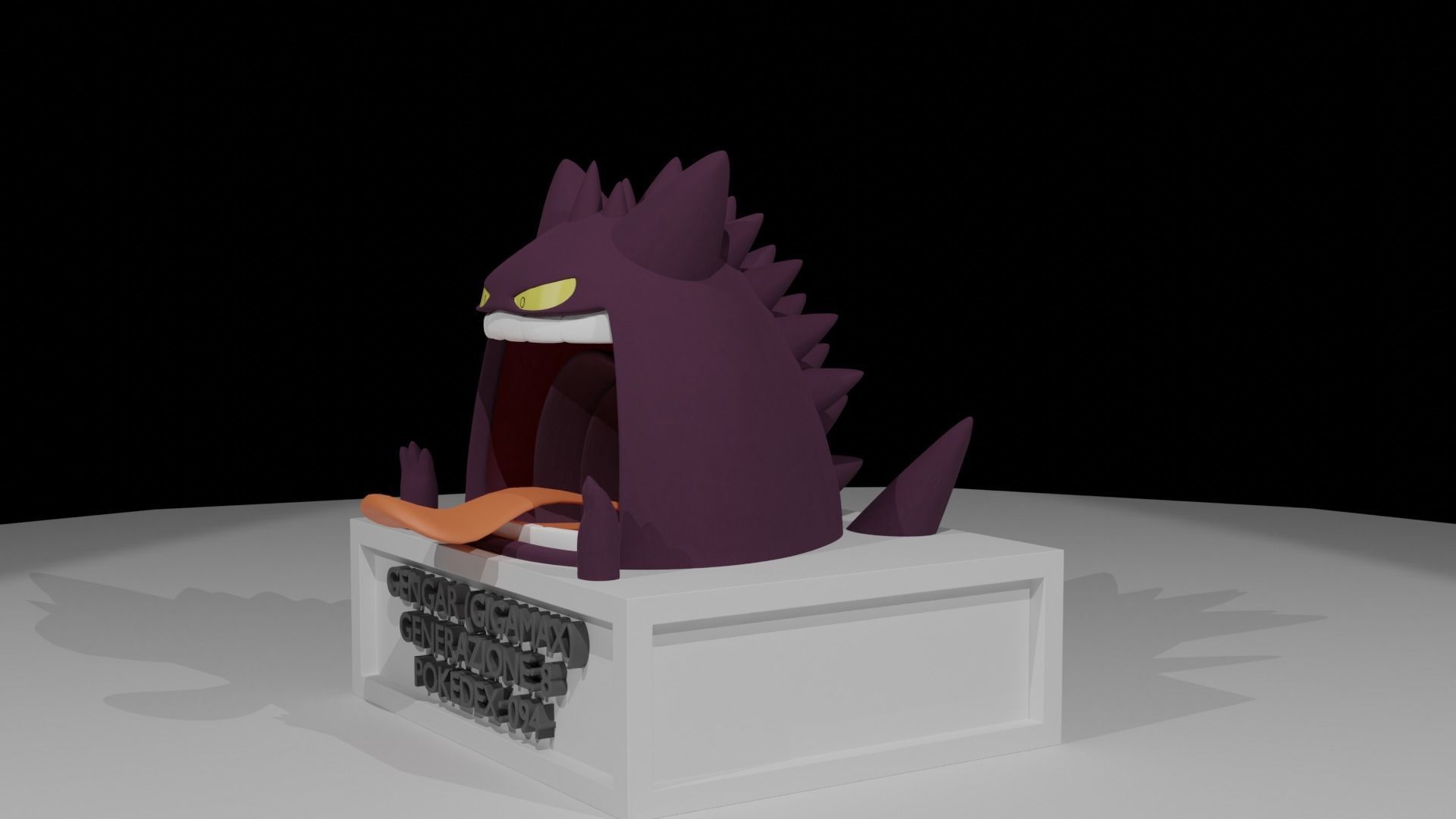 GENGAR GIGAMAX pokemon for animation or print 3D model_24