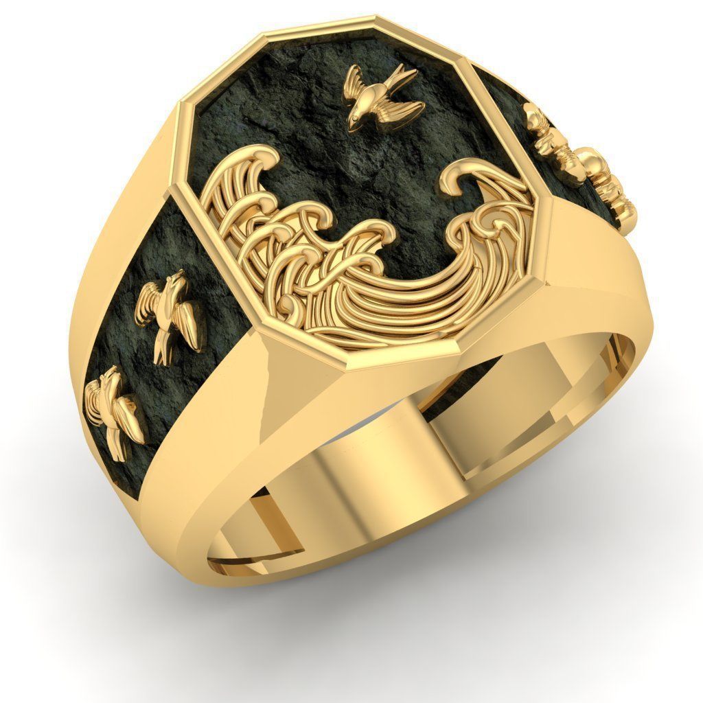 men ring 3D print model 3D print model_2