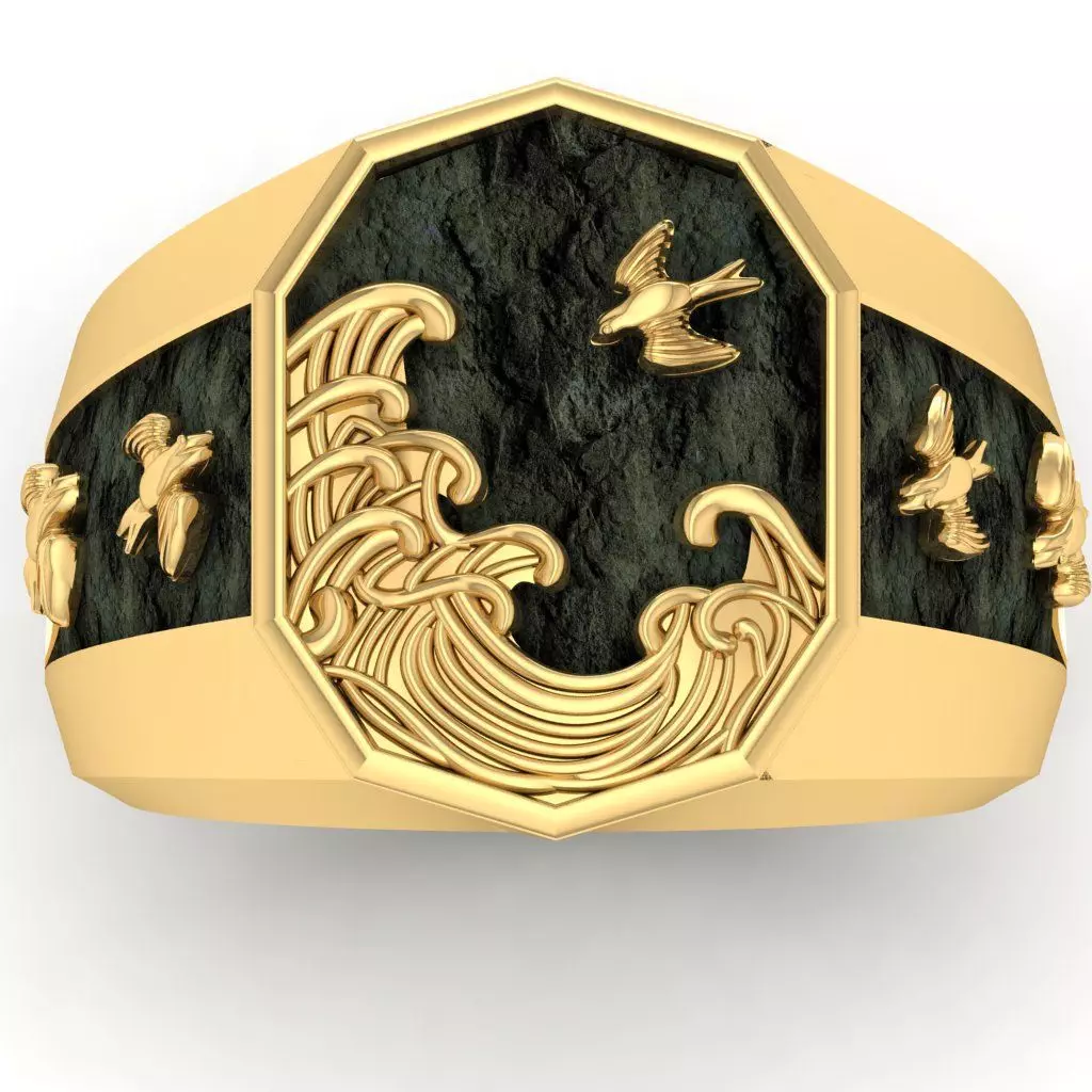 men ring 3D print model 3D print model_0