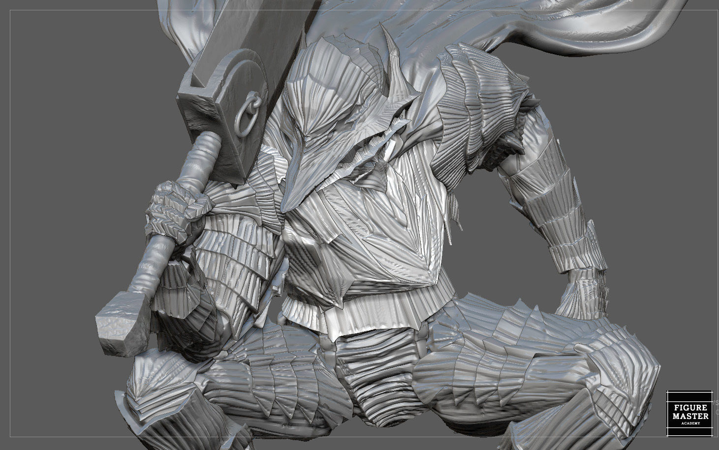 BERSERK GUTS SCIERKE FANTASY ANIME SWORD CHARACTER 3D print model_40