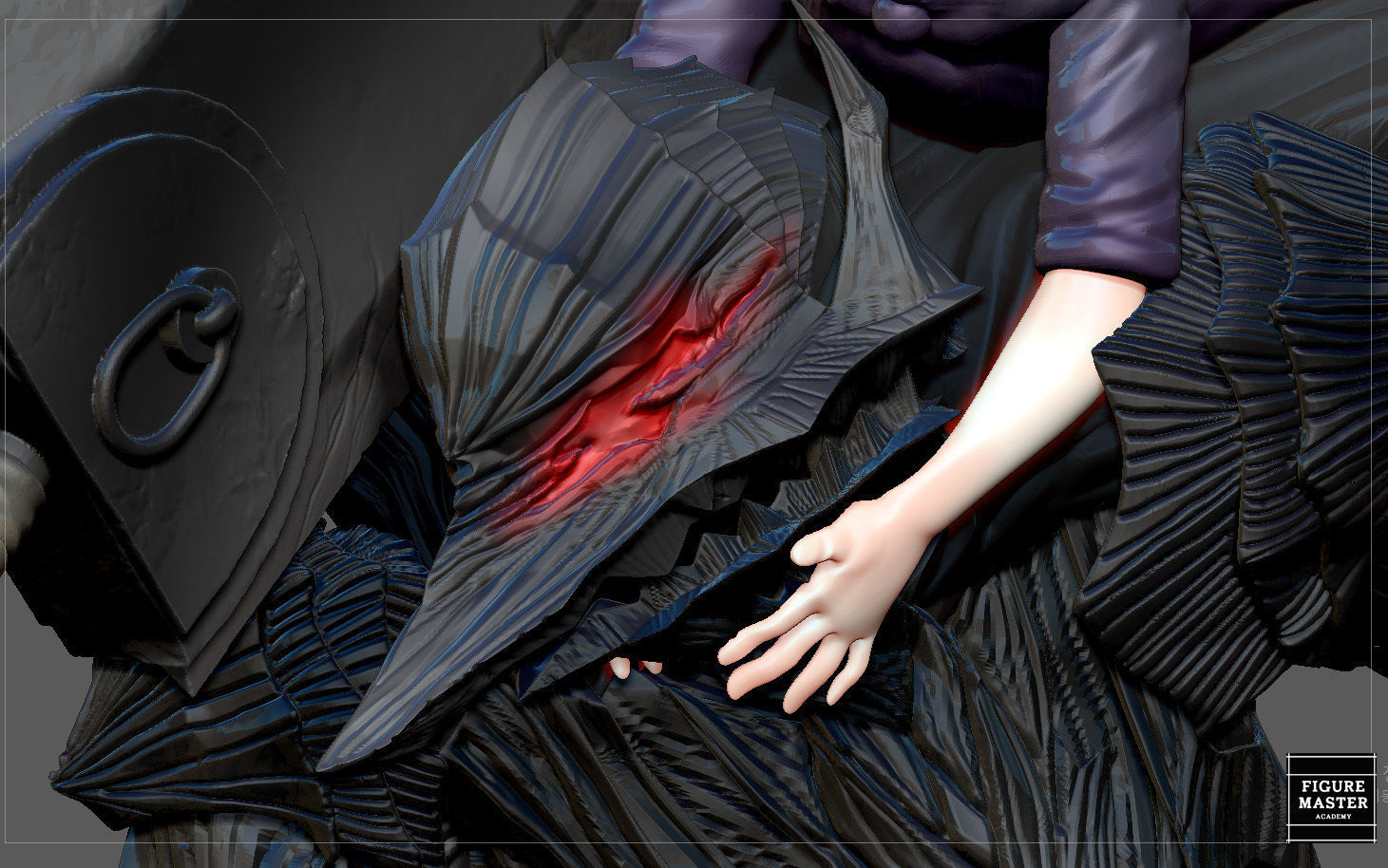 BERSERK GUTS SCIERKE FANTASY ANIME SWORD CHARACTER 3D print model_27