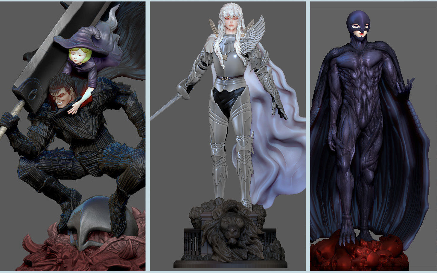 BERSERK GUTS SCIERKE FANTASY ANIME SWORD CHARACTER 3D print model_50