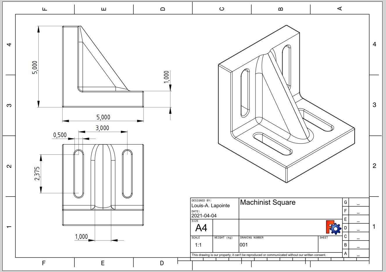 Machinist square 3D print model_1