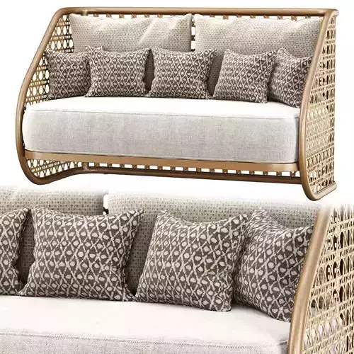 Carry rattan loveseat SA11 