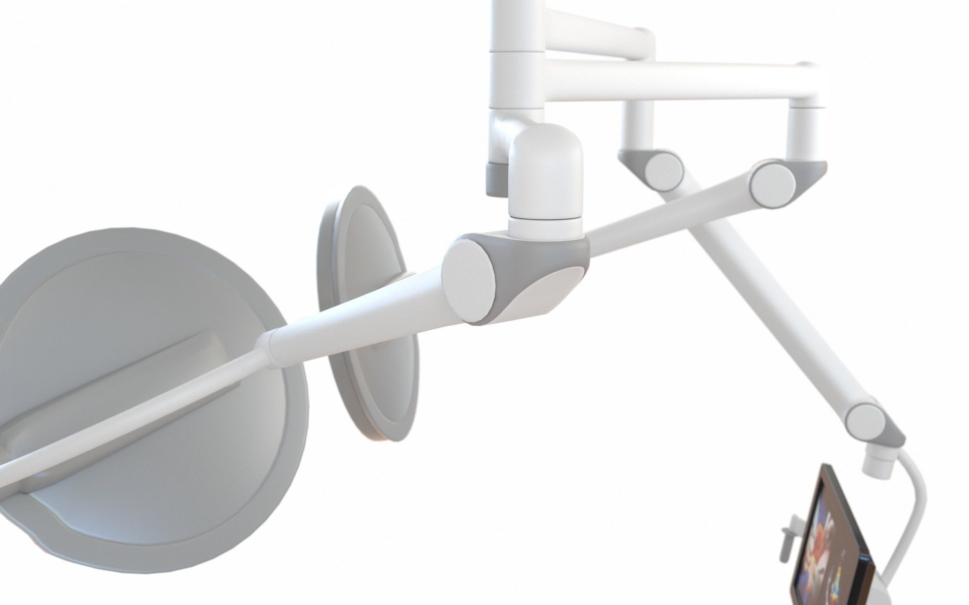 Surgical Light Low-poly 3D model_14