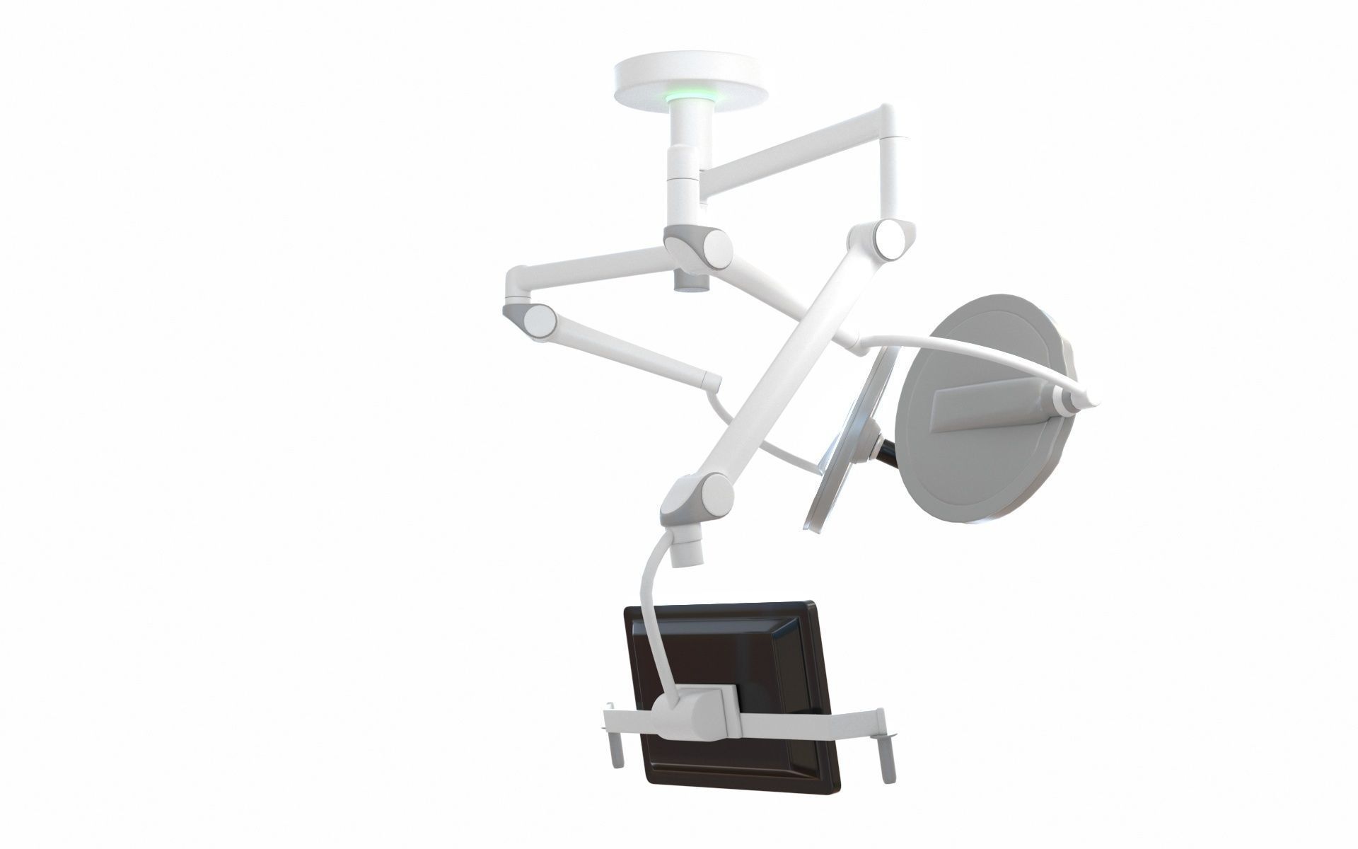 Surgical Light Low-poly 3D model_6