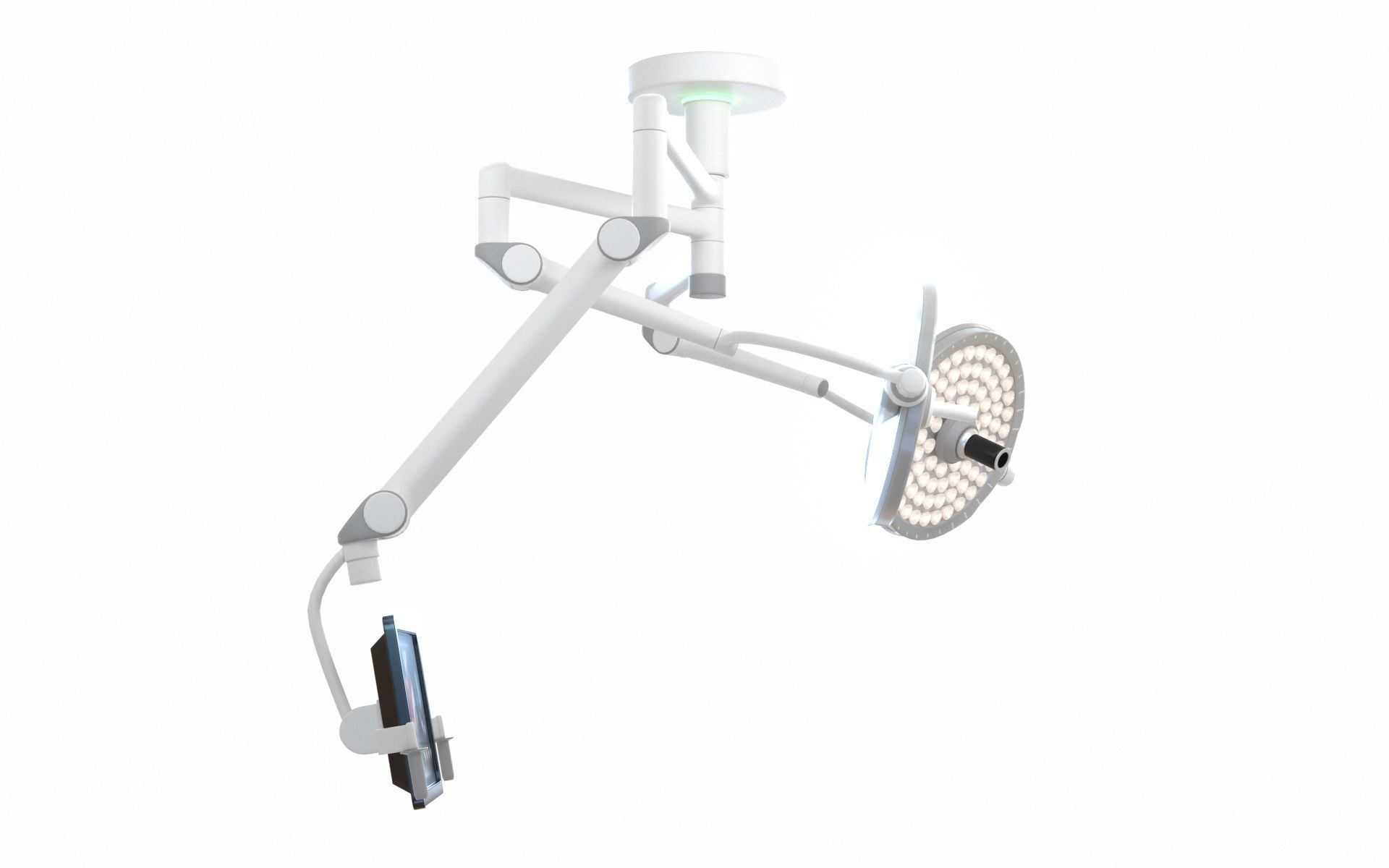 Surgical Light Low-poly 3D model_5