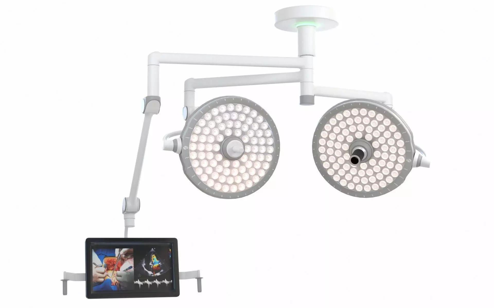 Surgical Light Low-poly 3D model_0