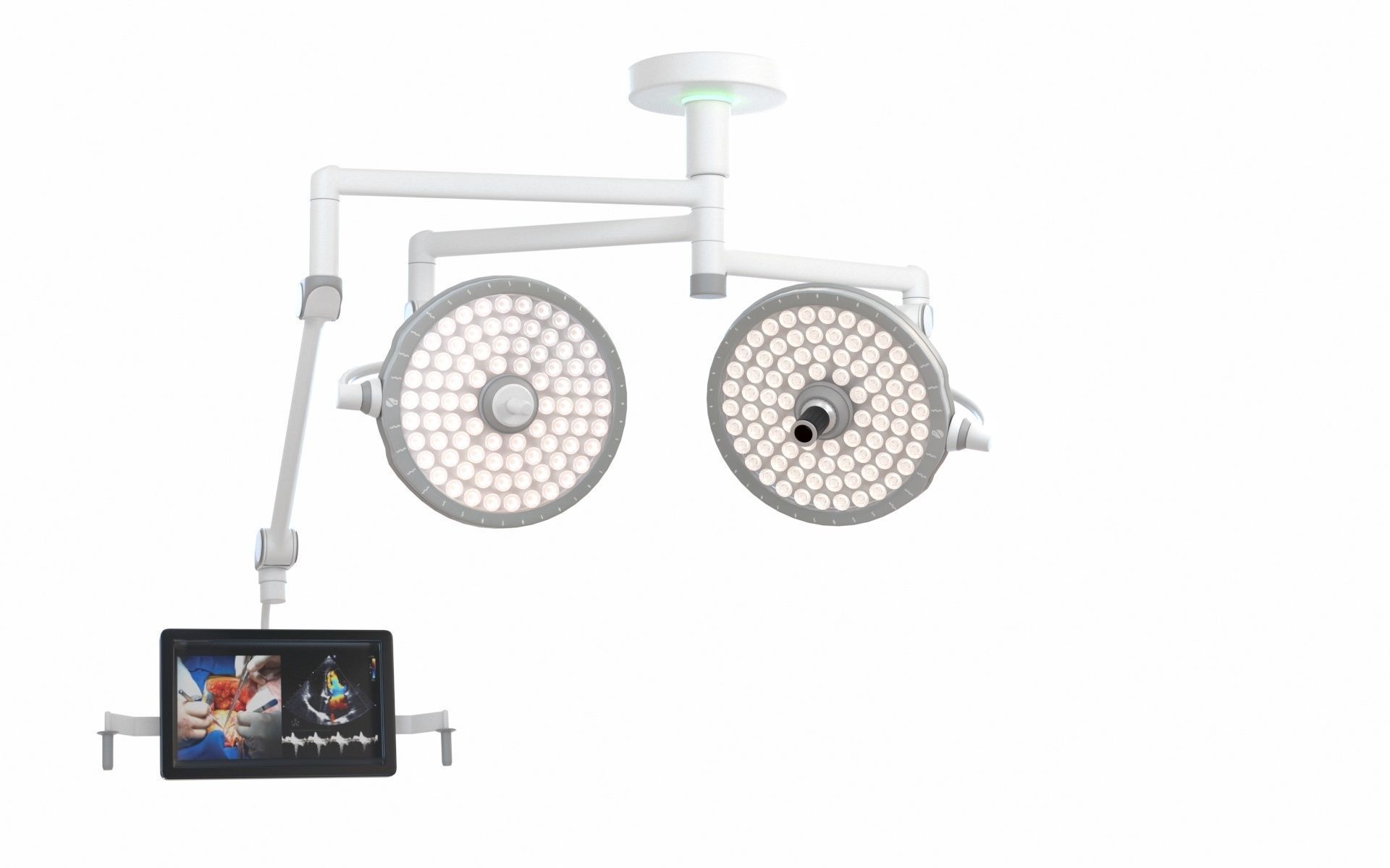 Surgical Light Low-poly 3D model_3