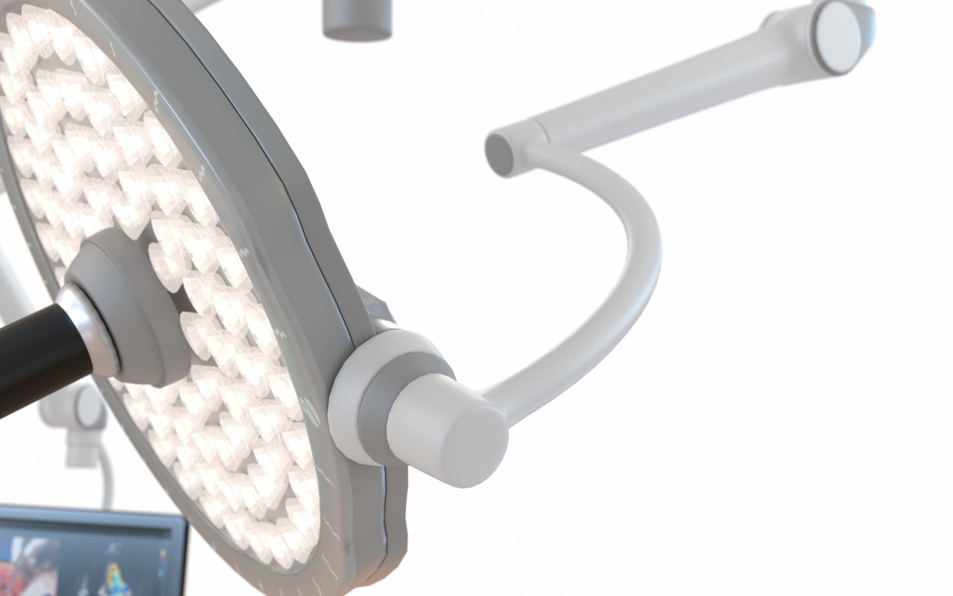 Surgical Light Low-poly 3D model_15