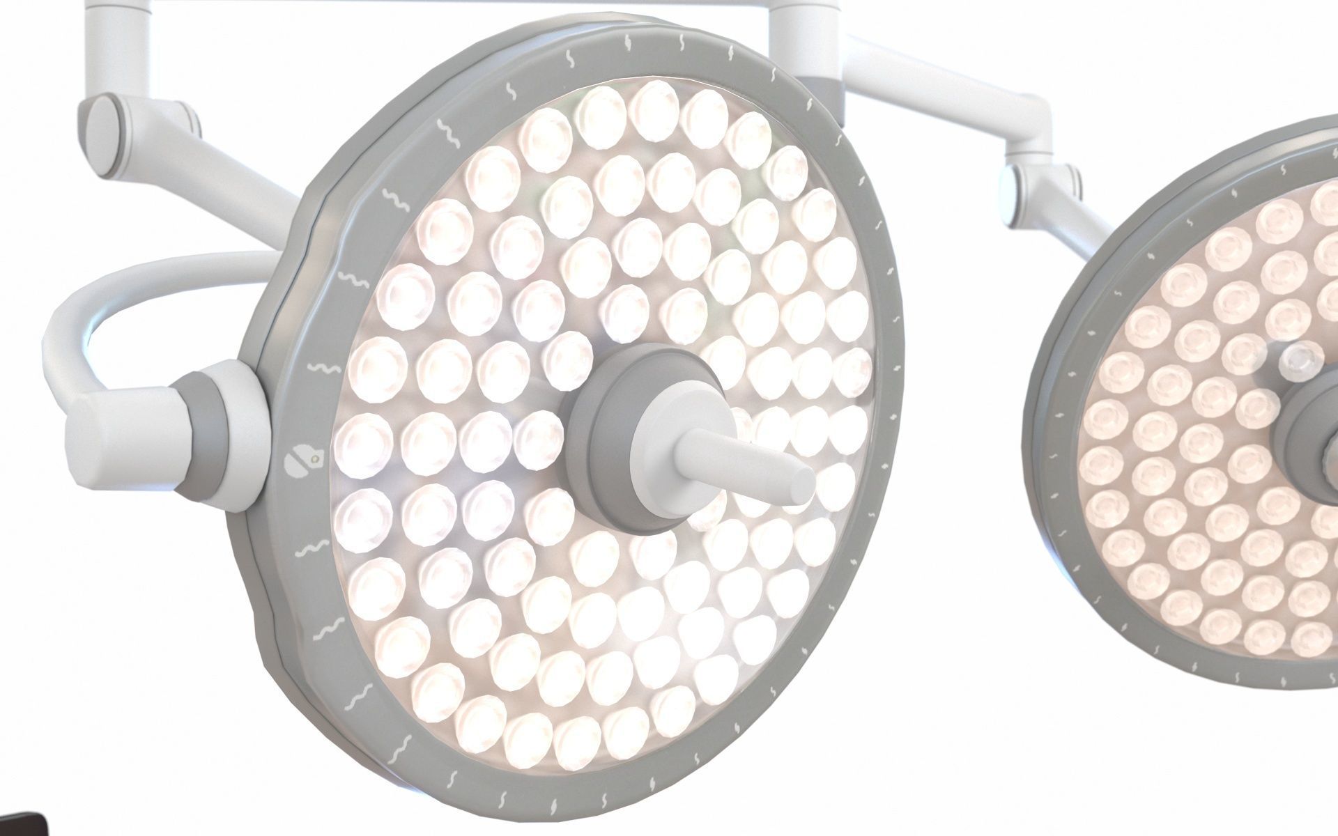 Surgical Light Low-poly 3D model_17