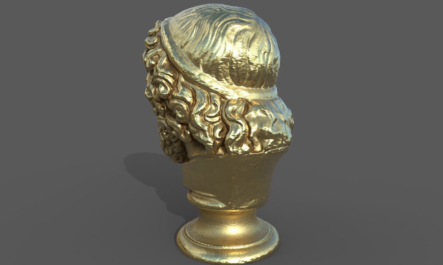 Zeus the god of the sky and thunder Low-poly 3D model_30