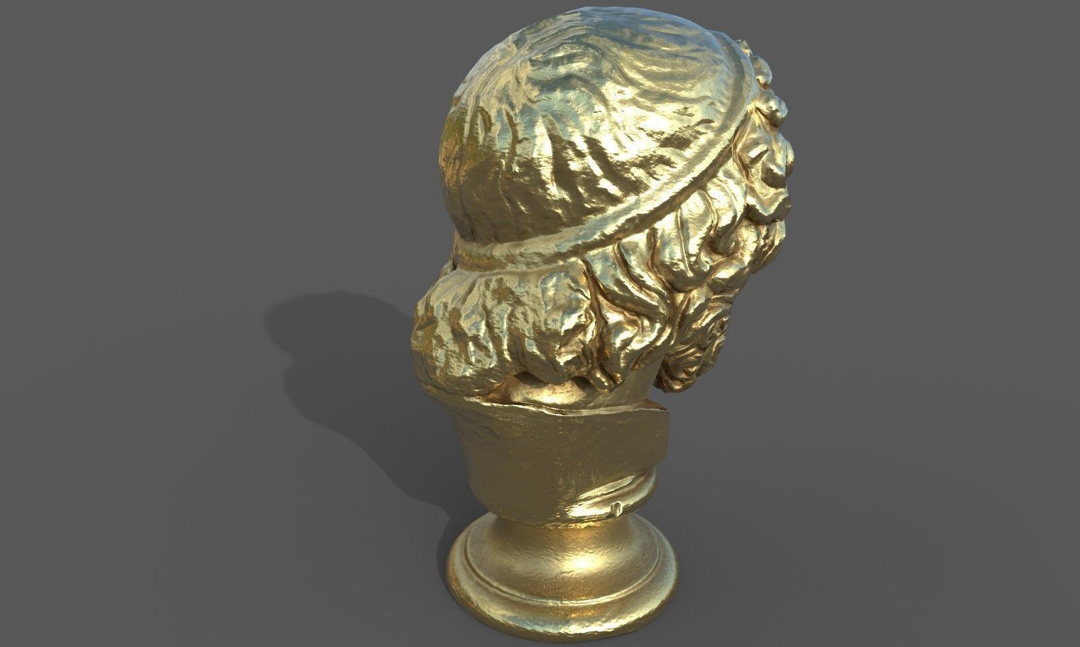 Zeus the god of the sky and thunder Low-poly 3D model_29