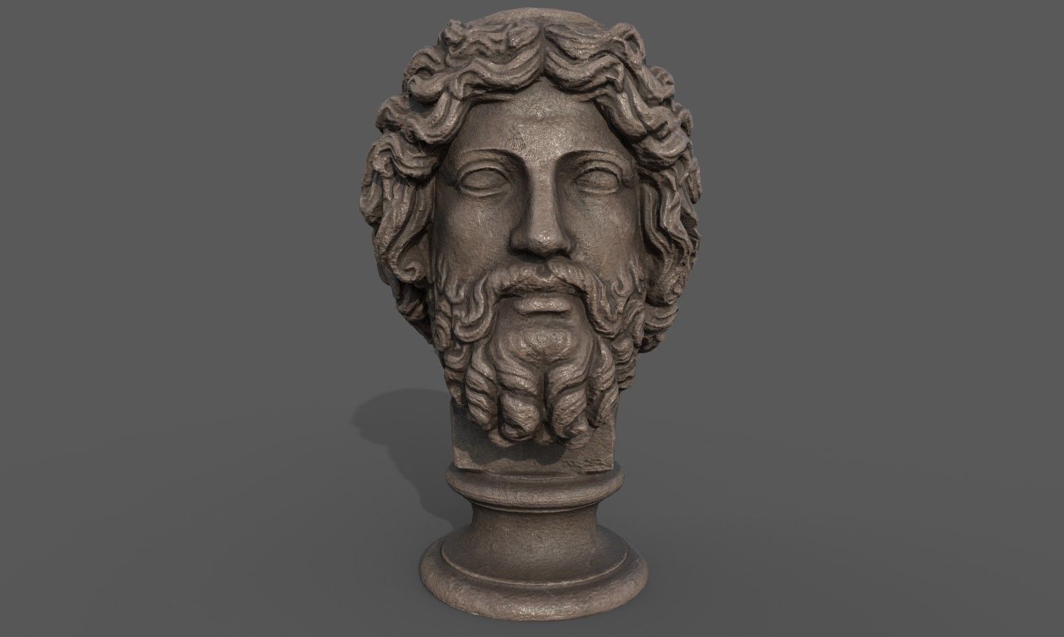 Zeus the god of the sky and thunder Low-poly 3D model_3
