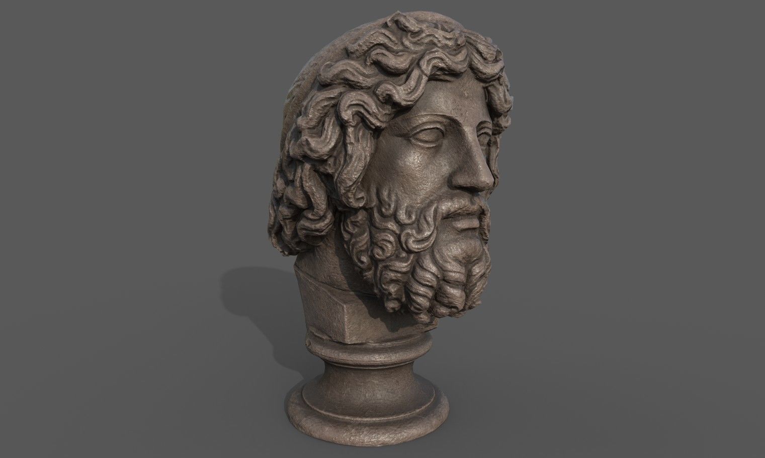 Zeus the god of the sky and thunder Low-poly 3D model_2