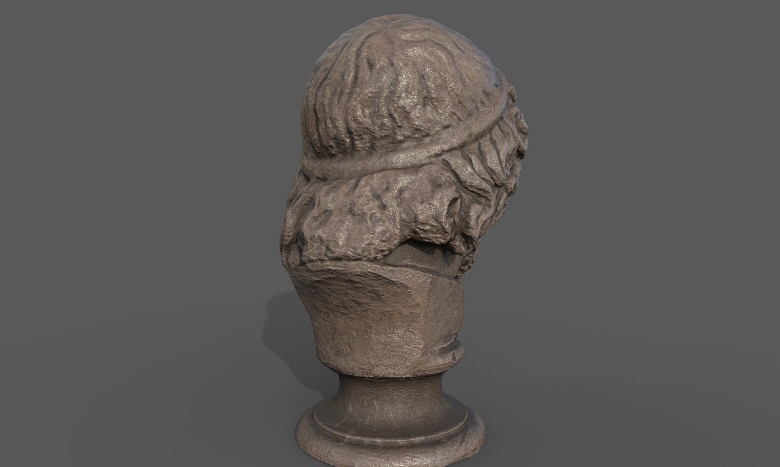 Zeus the god of the sky and thunder Low-poly 3D model_7