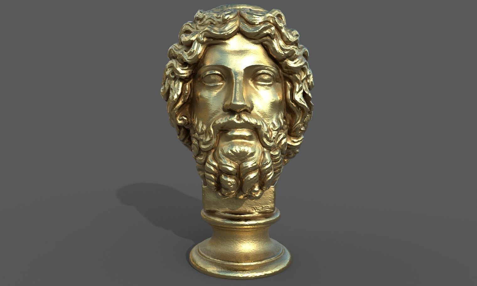Zeus the god of the sky and thunder Low-poly 3D model_26