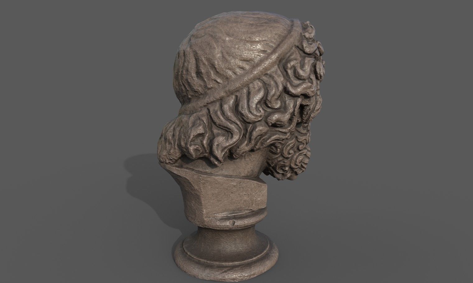 Zeus the god of the sky and thunder Low-poly 3D model_9