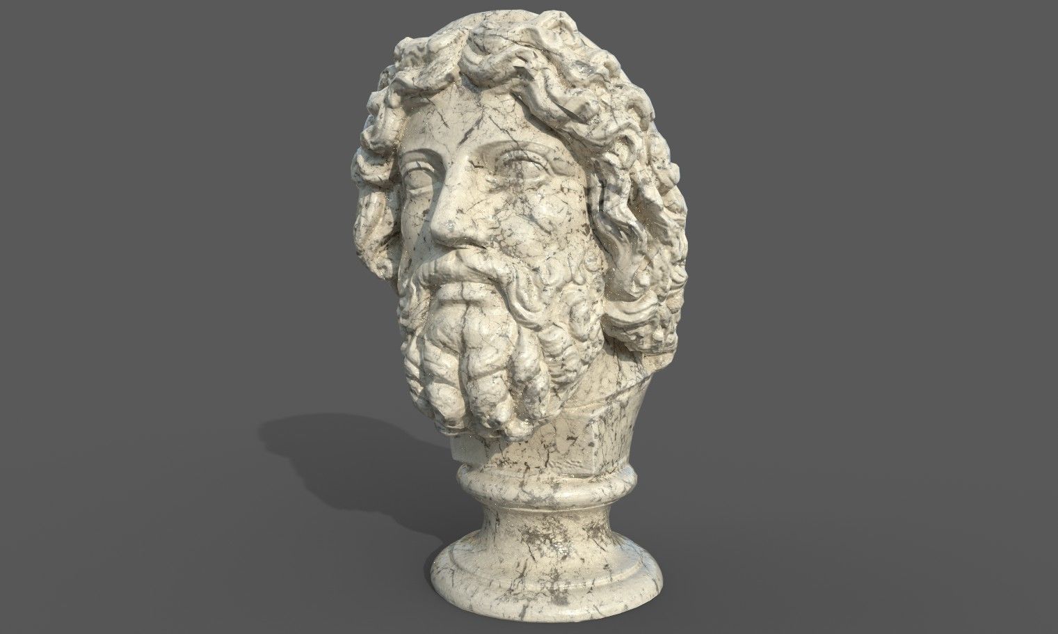 Zeus the god of the sky and thunder Low-poly 3D model_20