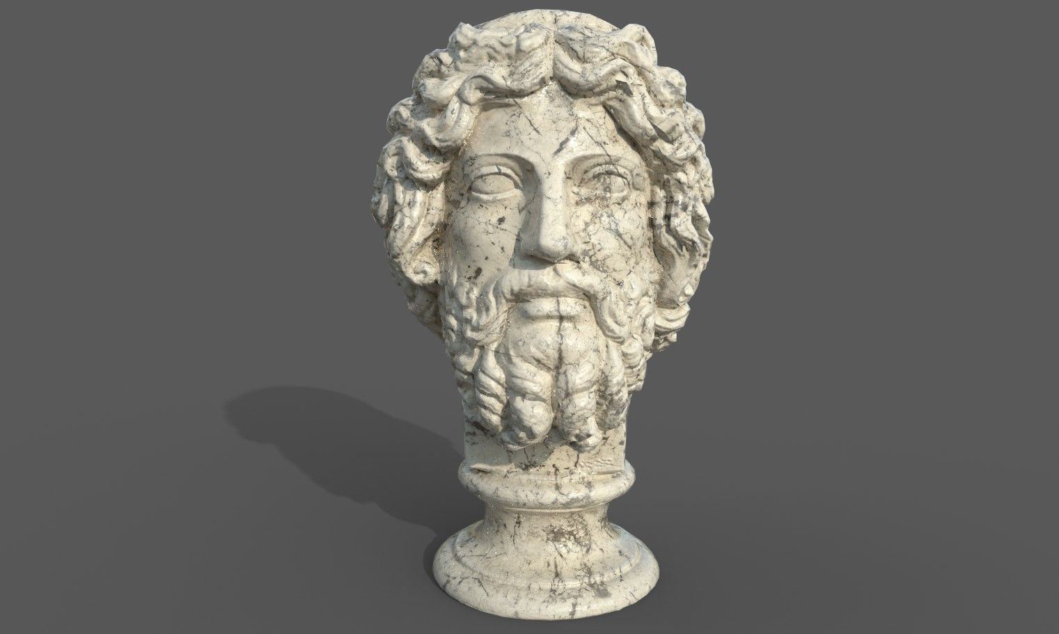 Zeus the god of the sky and thunder Low-poly 3D model_21
