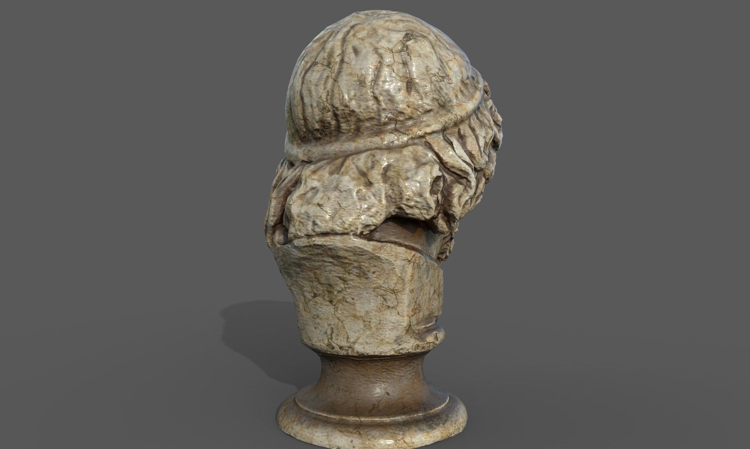 Zeus the god of the sky and thunder Low-poly 3D model_15