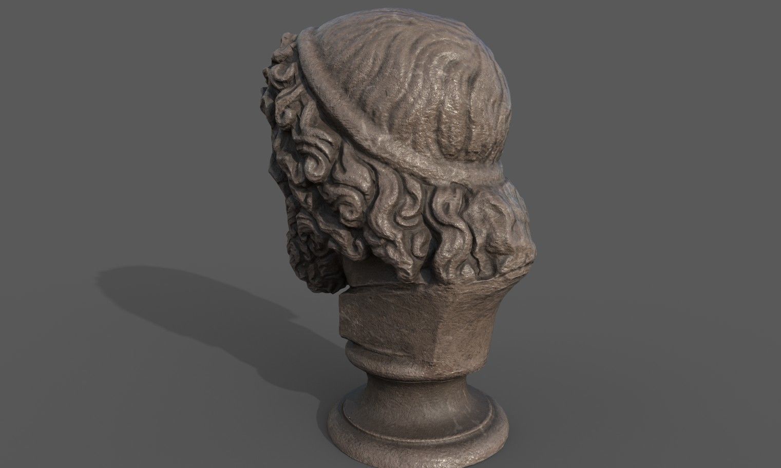 Zeus the god of the sky and thunder Low-poly 3D model_8