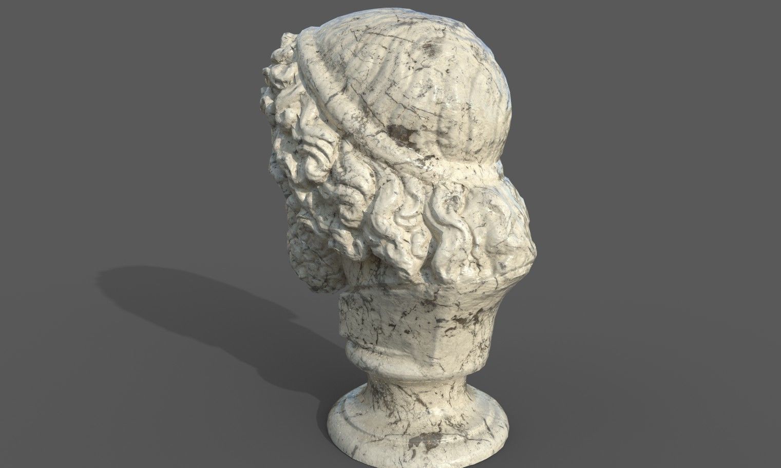 Zeus the god of the sky and thunder Low-poly 3D model_25