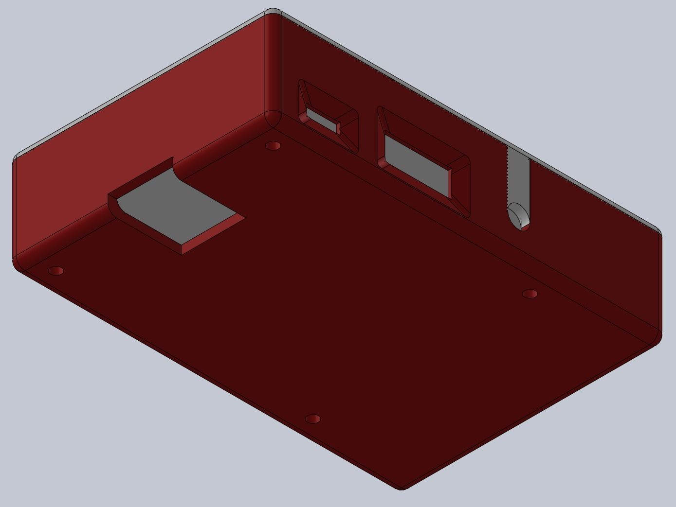 Raspberry pi 3 case 3D print model_2